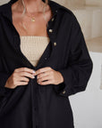 Romania Oversized Linen Shirt-3