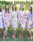 Grayed Jade Romantic Flowers Pattern Bridesmaids Robes-2