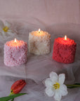 Rose Pillar Candle