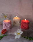 Rose Pillar Candle