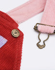 Rosebed Patchwork Chunky Cord Dungarees