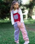 Rosebed Patchwork Chunky Cord Dungarees