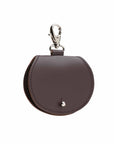 Mini saddle bag coin purse charm - Dark Brown