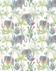 Rufus Elephant Wallpaper for Nurseries and Children's Rooms