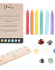 Chakra Energy Candle and Crystal Gift Set