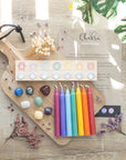 Chakra Energy Candle and Crystal Gift Set