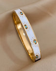 Enamel & Gold All-Seeing Eye Bracelet