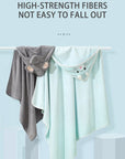 Soft Poly-Cotton Square Baby Bath Towel for Newborns 0-12 Months - Model FW01 by Baby Lamby at brixbailey.com