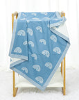 Cute Multi-use Knitted Swaddle Blanket - Soft Polyester Receiving Blanket 90x70cm by Baby Lamby at brixbailey.com