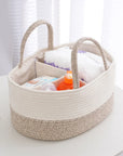Multipurpose Nappy Basket with Compartments-0