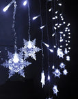 Christmas Snowflake LED String Curtain Lights
