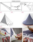 Premium Baby Nursery Mosquito Net and Teepee Tent, 110cm x 180cm, Stylish and Protective by Baby Lamby at brixbailey.com