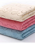 Cute Soft Animal Print Baby Towel - 100cm, 80% Cotton & 20% Polyester - Bathing, Feeding & Burp Cloth by Baby Lamby at brixbailey.com