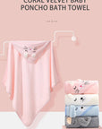 Soft Baby Bath Towel - Square Polyester/Cotton for Newborns 0-12 Months - Model FW01 by Baby Lamby at brixbailey.com