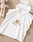 Kids Hooded Bath Towel - Soft, Quick-Dry Polyester for Swimming & Beach - 60x120cm by Baby Lamby at brixbailey.com
