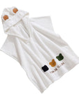 Kids Hooded Bath Towel - Soft, Quick-Dry Polyester for Swimming & Beach - 60x120cm by Baby Lamby at brixbailey.com