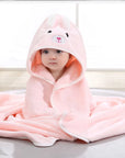 Soft Baby Bath Towel - Square Polyester/Cotton for 0-12 Months - Model FW01 by Baby Lamby at brixbailey.com