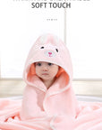 Soft Baby Bath Towel - Square Polyester/Cotton for Newborns 0-12 Months - Model FW01 by Baby Lamby at brixbailey.com