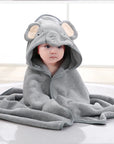 Soft Poly-Cotton Square Baby Bath Towel for Newborns 0-12 Months - FW01 by Baby Lamby at brixbailey.com