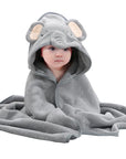 Soft Baby Bath Towel - Square Polyester/Cotton for 0-12 Months - Model FW01 by Baby Lamby at brixbailey.com