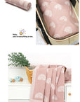 Cute Multi-use Knitted Swaddle Blanket - Soft Polyester, 90x70cm - Receiving Blanket for Babies by Baby Lamby at brixbailey.com