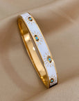 Enamel & Gold All-Seeing Eye Bracelet