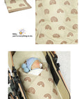 Cute Multi-use Knitted Swaddle Blanket - Soft Polyester, 90x70cm / 35.5x27.5 Inches - Perfect Receiving Blanket for Babies by Baby Lamby at brixbailey.com