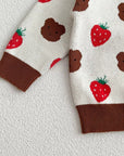 COZY Bear & Strawberry Cardigan