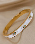 Enamel & Gold All-Seeing Eye Bracelet