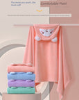 Soft Square Baby Bath Towel - Polyester/Cotton Blend for Newborns 0-12 Months | Model FW01 by Baby Lamby at brixbailey.com