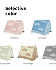 Cute Multi-use Knitted Swaddle Blanket - Soft Polyester, 90x70cm, Receiving Blanket for Babies by Baby Lamby at brixbailey.com