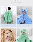 Soft Square Baby Bath Towel - Polyester/Cotton Blend for Newborns 0-12 Months | Model FW01 by Baby Lamby at brixbailey.com