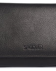 SADDLER PAULA Handmade Leather Trifold Purse – RFID Protected | 8 Card Slots, ID Window & Rear Zip Pocket | Gift Boxed