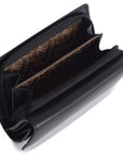 SADDLER PAULA Handmade Leather Trifold Purse – RFID Protected | 8 Card Slots, ID Window & Rear Zip Pocket | Gift Boxed