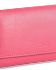 SADDLER PAULA Handmade Leather Trifold Purse – RFID Protected | 8 Card Slots, ID Window & Rear Zip Pocket | Gift Boxed