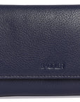 SADDLER PAULA Handmade Leather Trifold Purse – RFID Protected | 8 Card Slots, ID Window & Rear Zip Pocket | Gift Boxed