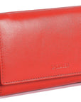 SADDLER PAULA Handmade Leather Trifold Purse – RFID Protected | 8 Card Slots, ID Window & Rear Zip Pocket | Gift Boxed