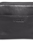 Compact Leather Zip-Top Purse "Pia" – Handmade by Saddler | RFID Protected & Gift Boxed | Multi-Functional Card, Coin & Key Holder