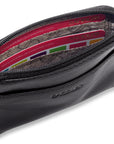 Compact Leather Zip-Top Purse "Pia" – Handmade by Saddler | RFID Protected & Gift Boxed | Multi-Functional Card, Coin & Key Holder