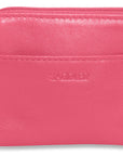 Compact Leather Zip-Top Purse "Pia" – Handmade by Saddler | RFID Protected & Gift Boxed | Multi-Functional Card, Coin & Key Holder