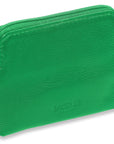 Compact Leather Zip-Top Purse "Pia" – Handmade by Saddler | RFID Protected & Gift Boxed | Multi-Functional Card, Coin & Key Holder