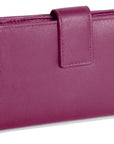 SADDLER GEORGIE Leather Double-Sided Purse - 13 Card Slots, Generous Space for Notes and Coins - RFID Protected
