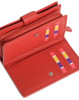 SADDLER GEORGIE Leather Double-Sided Purse - 13 Card Slots, Generous Space for Notes and Coins - RFID Protected