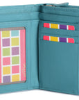 SADDLER GEORGIE Leather Double-Sided Purse - 13 Card Slots, Generous Space for Notes and Coins - RFID Protected