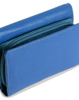 SADDLER CARLA Handmade Leather Compact Trifold Purse – RFID Protected | 5 Card Slots, ID Window & Zipped Coin Pocket | Gift Boxed