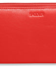 SADDLER GABRIELLA Leather Double Zip Around Purse - 8 Card Slots, Phone Pocket, and Coin Purse - RFID Protected