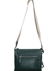 Ellen Leather 3-Section Zip-Top Crossbody bag - Handmade by Saddler