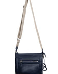 Ellen Leather 3-Section Zip-Top Crossbody bag - Handmade by Saddler