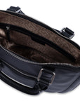 SADDLER "Chloe" Real Leather Twin-Handle Handbag with Crossbody Strap - Handmade, with Keepsake Pouch