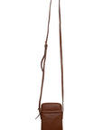 SADDLER "Margot" Real Leather Crossbody Zip Top RFID Phone Pouch - Gift Boxed